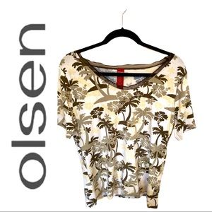 Olsen Palm Tree Short Sleeved T-Shirt